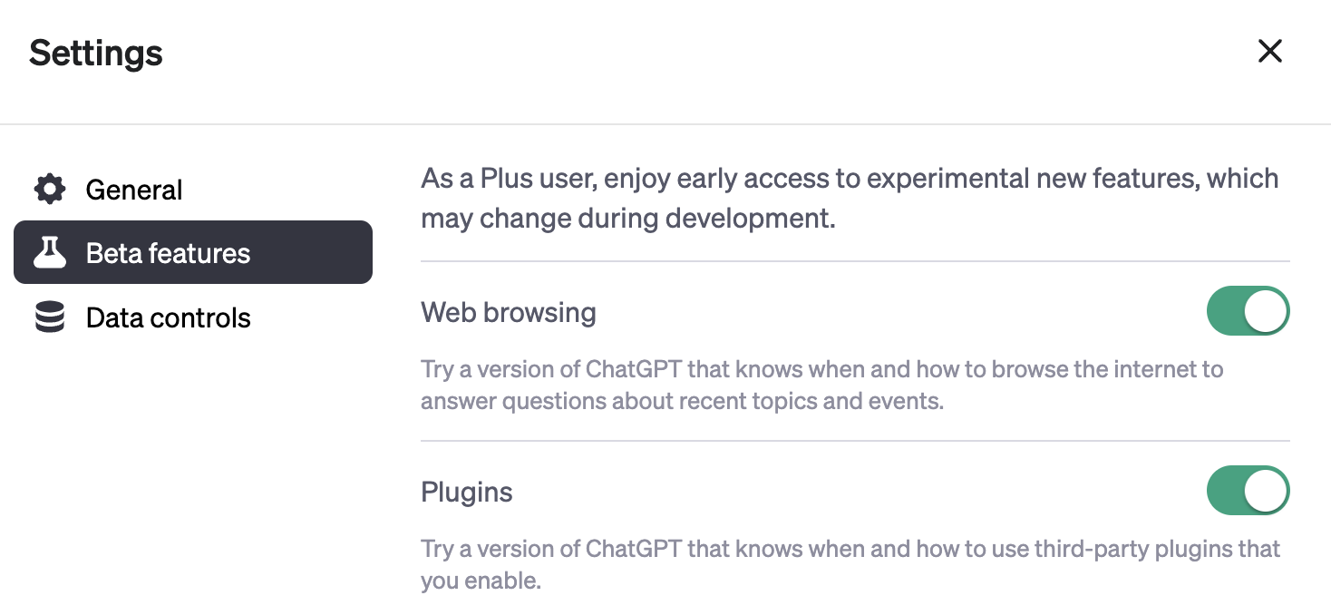 ChatGPT: how to activate the use of OpenAI chatbot plugins