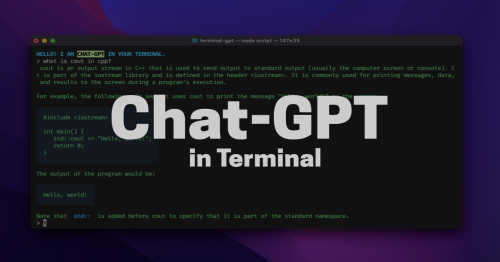 Terminal GPT: ChatGPT On Linux Terminal Without API Key - Learn Coding ...